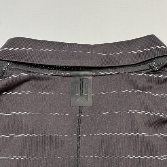 Nike Tiger Woods Polo Shirt Mens XL Black Striped Dri-Fit Golf BV0350-010 - Picture 14 of 16